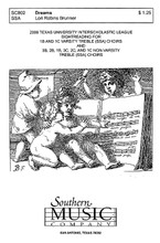 Dreams by Lori Robins Brunner. For Choral (SSA). Choral, Secular, Octavo. Southern Music. 8 pages. Southern Music Company #SC802. Published by Southern Music Company.
Product,64996,Molly On The Shore Full Score (Grade 4)"