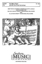 Too Many Years (Choral Music/Octavo Secular TTBB). By Samaniego, Omar. TB. Choral, Secular, Octavo. Southern Music. Southern Music Company #SC807. Published by Southern Music Company.
Product,64998,Hold Fast to Your Dreams (SAB)"