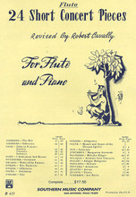 24 Short Concert Pieces (Flute Part). Edited by Robert Cavally. For Flute. Woodwind Solos & Ensembles - Flute Collection. Robert Cavally Editions. Grade 3. 40 pages. Southern Music Company #B435SP. Published by Southern Music Company.
Product,65046,Marche Miniature (Grade 3)"