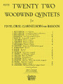 Twenty-Two Woodwind Quintets (Flute Part). Arranged by Albert Andraud. For Woodwind Quintet, Flute. Woodwind Solos & Ensembles - Woodwind Quintet. Southern Music. Grade 5. 78 pages. Southern Music Company #B208FL. Published by Southern Music Company.