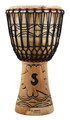 Traditional Series 12 inch African Djembe tycoon. Hal Leonard #TSAJ-12. Published by Hal Leonard.

These traditional African Djembes feature shells hand-carved in Ghana from a single piece of hardwood. Premium quality unbleached goatskin heads provide for superior tonal qualities. 5mm non-stretch rope allows for easy and long lasting tuning.