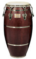 Signature Heritage 11-3/4 inch Conga for Percussion. Tycoon. Hal Leonard #TSCH-120BC/S. Published by Hal Leonard.

Constructed of hand-selected, aged Siam Oak wood, providing exceptional durability and unmatched sound, this drum is perfect for any style of music and great for both studio and recordings and live playing. Three steel bands surround the shell, providing added durability, and accentuating the beauty of this traditional instrument. Equipped with a genuine calfskin head, the 30″ tall, extra-wide belly projects deep bass tones and great volume without sacrificing crisp, high sounds. The conga features brushed-chrome plated Classic Pro™ hoops, reinforced side plates with 3/8″ diameter tuning lugs and backing plates. Includes a single stand.