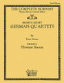 88 German Quartets for Four Horns (2nd Horn Part). By Various. Arranged by Thomas Bacon. For Horn Quartet. Brass Solos & Ensembles - Horn Quartet. Southern Music. Grade 4. Softcover. 64 pages. Southern Music Company #B399HN2. Published by Southern Music Company.

Originally edited by Heinz Liebert and published by Hofmeister of Leipzig, this wonderful collection includes hunting tunes, waltzes, lieder, opera excerpts, folk songs, hymns, Christmas pieces, and marches.