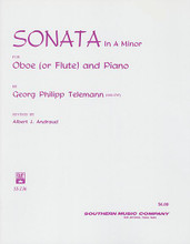 Sonata in A Minor (Oboe and Piano). By Georg Philipp Telemann (1681-1767). Arranged by Albert Andraud. For Oboe. Woodwind Solos & Ensembles - Oboe And Piano. Southern Music. Baroque. Grade 3. Set of performance parts. 10 pages. Southern Music Company #SS136. Published by Southern Music Company.
Product,65160,Variations on a Theme of Robert Schumann (Bassoon and Piano)"