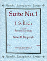 Suite No. 1 (Baritone Saxophone). By Johann Sebastian Bach (1685-1750). Arranged by James Kasprzyk. For Baritone Sax. Woodwind Solos & Ensembles - Baritone Saxophone Music. Hemke Saxophone Series. Baroque. Grade 5. Performance part. 7 pages. Southern Music Company #SS763. Published by Southern Music Company.