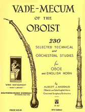 Vade Mecum of the Oboist (230 Selected Technical and Orchestral Studies for Oboe and English horn). Edited by Albert Andraud. For Oboe, English Horn. Woodwind Solos & Ensembles - Oboe Method/Studies. Southern Music. Instructional, Studies and Classical. Grade 3. Collection. 200 pages. Southern Music Company #B412. Published by Southern Music Company.
Product,65187,Six (6) Sonatas (Flute)"