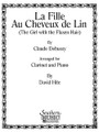 Girl With The Flaxen Hair (la Fille Au Cheveux de Lin (Woodwind Solos & Ensemble/B-flat Clarinet). By Claude Debussy (1862-1918). Arranged by David Hite. For Clarinet (Clarinet). Woodwind Solos & Ensembles - B-Flat Clarinet. Southern Music. Grade 3. 6 pages. Southern Music Company #ST727. Published by Southern Music Company.