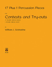 17 + 1 Percussion Pieces by William J. Schinstine. For Snare Drum. Percussion Music - Snare Drum Method/Studies. Southern Music. Grade 3. 32 pages. Southern Music Company #B226. Published by Southern Music Company.
Product,65239,Teacher's Lesson and Account Record Book"