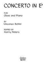 Concerto in E Flat (Oboe and Piano). By Vincenzo Bellini (1801-1835). Arranged by Harry Peters. For Oboe. Woodwind Solos & Ensembles - Oboe And Piano. Southern Music. Grade 3. 16 pages. Southern Music Company #SS934. Published by Southern Music Company.