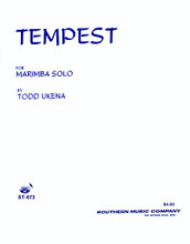 Tempest (Marimba Unaccompanied). By Todd Ukena. For Marimba. Percussion Music - Mallet/Marimba/Vibraphone. Southern Music. Grade 4. Performance part. Performance notes. 5 pages. Southern Music Company #ST673. Published by Southern Music Company.