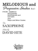 Melodious and Progressive Studies for Saxophone, Book 1 edited by David Hite. For Saxophone. Woodwind Solos & Ensembles - Saxophone Studies. Southern Music. Grade 2. Softcover. 64 pages. Southern Music Company #B379. Published by Southern Music Company.
Product,65307,Piece in G Minor (B-flat Clarinet) "