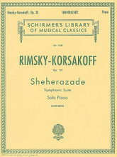 Sheherazade, Op. 35 (Piano Reduction) (Piano Solo). By Nikolay Andreyevich Rimsky-Korsakov (1844-1908). Edited by Constantin Von Sternberg. For Piano. Piano Large Works. SMP Level 10 (Advanced). 72 pages. G. Schirmer #LB1348. Published by G. Schirmer.

About SMP Level 10 (Advanced) 

Very advanced level, very difficult note reading, frequent time signature changes, virtuosic level technical facility needed.