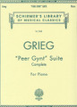 Peer Gynt Suite - Complete (Piano Solo). By Edvard Grieg (1843-1907). For Piano. Piano Large Works. Classical Period. SMP Level 7 (Late Intermediate). Collection. Fingerings and standard notation (does not include words to the songs). 39 pages. G. Schirmer #LB2008. Published by G. Schirmer.

Contents: Anitra's Dance • Arab Dance • Ase's Death • Gynt's Homecoming • In the Hall of the Mountain King • Morning • Rape of Bride • Solveig's Song.

About SMP Level 7 (Late Intermediate) 

4 to 5-note chords in both hands and scales in octaves in both hands.