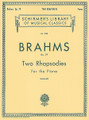 2 Rhapsodies, Op. 79 (Piano Solo). By Johannes Brahms (1833-1897). Edited by H Gebhard. For Piano. Piano Large Works. SMP Level 10 (Advanced). 24 pages. G. Schirmer #LB1080. Published by G. Schirmer.

About SMP Level 10 (Advanced) 

Very advanced level, very difficult note reading, frequent time signature changes, virtuosic level technical facility needed.