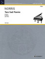 Two Sad Poems (Piano). By Jeremy Norris. For Piano. Piano Solo. Softcover. 8 pages. Schott Music #ED21664. Published by Schott Music.

Two short pieces dedicated to the memory of a lost loved one. Advanced Level.