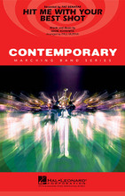 Hit Me with Your Best Shot by Pat Benatar. By Eddie Schwartz. Arranged by Paul Murtha. For Marching Band (Score & Parts). Contemporary Marching Band. Grade 3. Published by Hal Leonard.

Recorded by Pat Benatar in 1981, this monster hit remains popular today thanks in part to such diverse covers as Glee * John Mellencamp * Kelly Clarkson * and the movie Pitch Perfect. It's one of the best sports and arena tunes of all time!