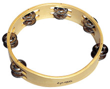 Round Wooden Tambourine for Percussion. Tycoon. Tycoon Percussion #TBW. Published by Tycoon Percussion.

Constructed of environmentally-friendly Siam Oak wood, this tambourine is designed for maximum playability. The chrome-plated steel alloy jingles deliver clear sounds.