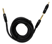 Keyboard/Guitar Instrument Cable accessory. General Merchandise. Hal Leonard #47645. Published by Hal Leonard.

Use this 12 foot cable for your connection needs. The 1/4″ gold-plated phone plug reliably connects your keyboard or guitar to your amplifier or sound system. This 24k gold-platting is applied to all contacts through advanced plating technology, giving you a distortion-free sound. Includes one adaptor plug to convert from 6.55mm to 3.5mm if needed.