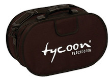 Standard Bongo Carrying Bag for Percussion. Tycoon. Tycoon Percussion #TBB. Published by Tycoon Percussion.

Offering excellent protection for your bongos, this bag is made of high-strength nylon, with an adjustable shoulder strap, a handle, and an outer pocket.