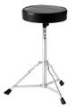 Height Adjustable Drummer Stool accessory. General Merchandise. Hal Leonard #41194. Published by Hal Leonard.

Treat yourself to a drum throne! The sturdy steel frame with a durable nickel finish combines with a balanced tripod base and heavy duty rubber feet to keep you in place. Sit comfortably on the round padded 11″ foam vinyl seat, and move where you need with the 360 degree swivel function. Folds for easy storage.
