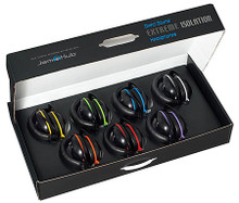 Direct Sound EXJH-257 for JamHub GreenRoom and TourBus System (Extreme Isolation Headphone Kit (EX-25 7-Pack)). Accessory. General Merchandise. Hal Leonard #EXJH257. Published by Hal Leonard.

For the most organized JamHub headphone system, these color-coded multi-packs match every unique color that the JamHub unit uses so one can easily recognize what section belongs to which musician. The EX-25 Extreme Iso Headphone from Direct Sound are super comfortable and sound great. They feature a lightweight design with the ground-breaking IncrediFlex headband – with memory, that allows the player to wear these comfortably for hours. They feature TruSound Tonal Accuracy for superior non-hyped audio fidelity and are environmentally sound with battery-free technology and parts that are easily replaced or repaired.  Includes the protective case that the phones neatly fold up into. This is the best way for musicians and students to connect to the JamHub Systems!