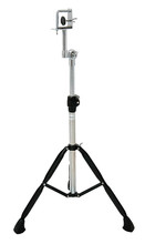 Black Powder-Coated Standard Bongo Stand for Percussion. Tycoon. Tycoon Percussion #TBS-B. Published by Tycoon Percussion.

Fitting any standard pair of bongos, this stand's double-braced legs and rubber feet provide enhanced stability. It is height and tilt adjustable to fit any player's needs.