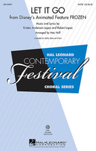 Let It Go ((from Frozen)). Arranged by Mac Huff. For Choral (SATB). Disney Choral. 16 pages. Published by Hal Leonard.

The stand-out single from Disney's Frozen has an epic feel and unmistakable sense of wonderment and joy that will take your concert to new levels! Performed by Idina Menzel in the film, it is an absolute winner that your singers will love to sing!

Minimum order 6 copies.