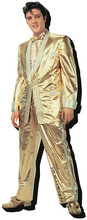 Elvis Gold - Chunky Magnet by Elvis Presley. Accessory. General Merchandise. Hal Leonard #95009. Published by Hal Leonard.

Elvis Presley in his gold lame suit rocks our world.