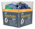 Cube of 48 Keychain LED Lights accessory. General Merchandise. Hal Leonard #8071A48. Published by Hal Leonard.

These handy keychains feature bright white, energy-efficient LED lights. There is a press-on switch or a constant-on switch option. Beam visible up to one mile away! Powered by two included lithium batteries.