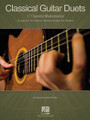 Classical Guitar Duets (17 Classical Masterpieces). By Various. Edited by Mark Phillips. For Guitar, Guitar Duet. Guitar Collection. Softcover. Guitar tablature. 64 pages. Published by Hal Leonard.

Seventeen masterpieces arranged for two guitars in standard notation and tablature: Air on the G String (J.S. Bach) • Clair de Lune (Debussy) • Für Elise (Beethoven) • Gymnopedie No. 1 (Satie) • Laudate Dominum (Mozart) • Canon in D (Pachelbel) • Panis Angelicus (Franck) • Pavane (Fauré) • and more.