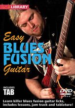 Easy Blues Fusion Guitar for Guitar. Lick Library. DVD. Guitar tablature. Lick Library #RDR0453. Published by Lick Library.

Start taking your blues playing to the next level with an injection of jazz and practical theory! This excellent DVD draws from the styles of legendary artists such as Larry Carlton and Robben Ford. We'll look at 30 licks in great detail (across 3 positions) which are not only taught note for note, but explained in a way that will not just show you where to play, but focusing in on exactly why we're playing that particular note in relation to the chord. The DVD also includes tab which features all the licks, improvisation and diagrams to really help you get this under your fingers fast. It also looks at scale and arpeggio shapes in a selection of CAGED positions, and digs down into the sound of the dominant 7 chord and much more to massively improve your blues fusion techniques.