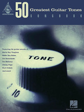 50 Greatest Guitar Tones Songbook by Various. For Guitar. Guitar Recorded Version. Softcover. Guitar tablature. 514 pages. Published by Hal Leonard.

Celebrating the game-changing sounds of the greatest guitarists ever, the 50 Greatest Guitar Tones Songbook features 50 songs transcribed note-for-note with tab along with a description of the gear used to achieve the famed sound. Includes songs from Hendrix, Slash, Jimmy Page, Stevie Ray Vaughan, Eric Johnson, The Edge, David Gilmour, and more. Songs include: All Along the Watchtower • Barracuda • Black Hole Sun • Bridge of Sighs • Children of the Grave • Cliffs of Dover • Come As You Are • Comfortably Numb • Couldn't Stand the Weather • Every Day I Have the Blues • Helter Skelter • Just like Heaven • Killer Queen • Message in a Bottle • Mister Sandman • Money for Nothing • Owner of a Lonely Heart • Paranoid Android • Peter Gunn • Pride (In the Name of Love) • Surfing with the Alien • Sweet Child O' Mine • Ziggy Stardust • and more. 512 pages!