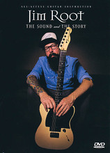 Jim Root - The Sound and The Story by Jim Root. For Guitar. Instructional/Guitar/DVD. DVD. Guitar tablature. Published by Hal Leonard.

Learn guitar from Jim Root himself! Jim breaks down his most popular songs from Slipknot & Stone Sour and delivers lessons explaining legato, neighbor notes, string skipping, sweep picking, tapping, triads, and speed building. The DVD also features: a biography of Jim's story so far; a backstage gear tour of his custom Fender guitars and Orange amps; an artist-approved guitar tab booklet; live concert footage, never-before-seen interviews with Corey Taylor, outtakes; and more. Over four hours of footage in all!