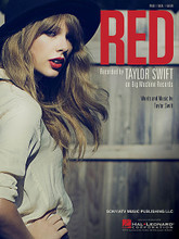 Red by Taylor Swift. For Piano/Vocal/Guitar. Piano Vocal. 12 pages. Published by Hal Leonard.

This sheet music features an arrangement for piano and voice with guitar chord frames, with the melody presented in the right hand of the piano part as well as in the vocal line.