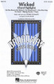 Wicked (Choral Highlights) by Stephen Schwartz. Arranged by Mark A. Brymer. For Choral (ShowTrax CD). Broadway Choral. CD only. Published by Hal Leonard.

The new musical Wicked has taken Broadway by storm! Based on what happens before Dorothy arrives in Oz, this journey is fun for everyone. Includes: No One Mourns the Wicked * The Wizard and I * One Short Day * For Good * Defying Gravity * Finale. Available separately: SATB, SAB, SSA, Instrumental Pak (parts for Flute, Bb Clarinet/Bass Clarinet, French Horn, Trumpet 1 & 2, Trombone, Synthesizer (Strings), Guitar, Bass and Drums) and ShowTrax CD. Performance Time: Approx. 10:45.