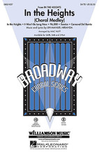 In the Heights ((Choral Medley)). By Lin-Manuel Miranda (1980-). Arranged by Mac Huff. For Choral (SATB). Broadway Choral. 64 pages. Published by Hal Leonard.

This exhilarating production celebrates the colorful New York neighborhood of Washington Heights and has been thrilling Broadway audiences since its opening in 2007 with its message of hope and self discovery. With an exuberant score infused with salsa, merengue, hip hop, and pop, the production won the 2008 Tony Award for Best Musical. Songs in this 13-minute medley include: In the Heights * It Won't Be Long Now * 96,000 * Sunrise * Carnaval Del Barrio. Available separately: SATB, SAB, 2-Part, ShowTrax CD. Combo parts available digitally (tpt 1, tpt 2, tsx/fl, tbn, btbn, syn, gtr, b, dm, perc). Duration: ca. 13:20.
