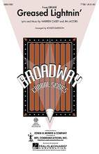 Greased Lightnin' ((from Grease)). Arranged by Roger Emerson. For Choral (TTBB). Broadway Choral. 16 pages. Published by Hal Leonard.

Grease is the word – and your guys will steal the show with this raucous, rhythm-fueled Broadway blockbuster! A fantastic choice for men's choirs of all ages! Available separately: TTBB, ShowTrax CD. Duration: ca. 3:15.

Minimum order 6 copies.