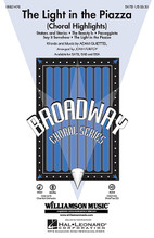 The Light in the Piazza ((Choral Highlights)). By Adam Guettel. Arranged by John Purifoy. For Choral (SATB). Broadway Choral. 32 pages. Published by Hal Leonard.

Adam Guettel's The Light in the Piazza has been described as “a shimmering pearl,” and with its soaring melodies and passionate, romantic lyrics, the Tony Award-winning musical richly deserves the accolades it has received. This 11-minute medley features well-crafted vocal parts and the orchestration captures the magic of the original Broadway production. Ideal for high school and community choirs, it includes: The Beauty Is * The Light in the Piazza * Passeggiata * Say It Somehow * Statues and Stories. Available separately: SATB, SAB, SSA, Chamber Orchestra score and parts (sc, fl, ob, eh, timp, perc, hp, str: 88442) and ShowTrax CD. Duration: ca. 11:30.