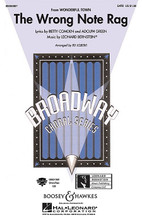 The Wrong Note Rag ((from Wonderful Town)). By Leonard Bernstein (1918-1990). Arranged by Ed Lojeski. For Choral (SATB). Broadway Choral. 12 pages. Published by Hal Leonard.

This show-stopper will bring down the house! Perfect as a closing number or encore, the fun lyrics and “wrong” notes will be a favorite with all performers. Available separately: SATB, and SAB. ShowTrax CD also available. Performance time approx. 2:05.

Minimum order 6 copies.