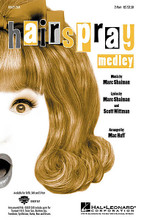 Hairspray (Medley) by Marc Shaiman and Scott Wittman. Arranged by Mac Huff. 2-Part. Broadway Choral. 56 pages. Published by Hal Leonard.

It's the hottest ticket on Broadway and one listen to the fun 60s-style score will tell you why. From the up-tempo opener, “Welcome to the 60s,” through the contagious “You Can't Stop the Beat” Mac Huff takes us on an 18 minute romp through this new Marc Shaiman/Scott Wittman hit. Includes: Welcome to the 60s * Good Morning Baltimore * Mama, I'm a Big Girl Now * It Takes Two * I Know Where I've Been * and You Can't Stop the Beat.