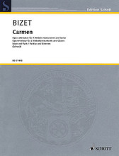 Carmen (Opera Miniature for 2 Melodic Instruments and Guitar). By Georges Bizet (1838-1875). Arranged by Siegfried Schwab. For Clarinet, Flute, Guitar, Oboe, Violin (Score & Parts). Ensemble. Softcover. 76 pages. Schott Music #ED21460. Published by Schott Music.
Product,65807,Concerto Green Spectrum Series Conga"