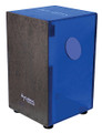 29 Series Royal Blue Acrylic Cajon With Black Makah Burl Front Plate for Cajons. Tycoon. Tycoon Percussion #TKXRB-29. Published by Tycoon Percussion.