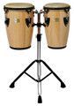 Junior Series Natural Finish Congas (8 inch. & 9 inch.). For Congas. Tycoon. Tycoon Percussion #TCJ-BN/D. Published by Tycoon Percussion.

Constructed of aged Siam Oak wood, these junior congas are 15″ tall. They feature high quality water buffalo skin heads and a high-gloss finish. A tuning wrench and heavy duty stand are included. An excellent addition to any multi-percussion setup!