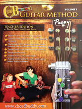 ChordBuddy Guitar Method - Volume 1 (Teacher Book with DVD). For Guitar. Chord Buddy. Softcover with DVD. 54 pages. Published by Hal Leonard.

Take the fear and frustration out of learning the guitar with the ChordBuddy Guitar Method! This method book which correlates to the revolutionary ChordBuddy teaching tool featured on ABC's Shark Tank covers: how to tune; how to use a metronome, the five most common strum patterns, proper posture, how to hold a pick, proper strum technique, and more. It also includes a DVD demonstrating the course material with a teacher to facilitate learning. The teacher book also includes unit lesson plans, unit assessments, student journals, technology integration ideas, and common core connections.