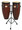 Artist Hand-Painted Series Red Congas (10 inch. & 11 inch.). For Congas. Tycoon. Tycoon Percussion #TC-91BHPR/D. Published by Tycoon Percussion.

These congas provide exceptional durability and unmatched sound, constructed of hand-selected, aged Siam Oak Wood. They are 28″ tall, featuring black powder coated Deluxe hoops, reinforced side plates with 3/8″ diameter tuning lugs, and backing plates. The heads are made of high-quality water buffalo skin, and the hand-painted, super high-gloss finish gives the congas a distinct shine. Ideal for the working percussionist! A tuning wrench and double stand are included.