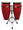 Supremo Series Red Congas (10 inch. & 11 inch.). For Congas. Tycoon. Tycoon Percussion #STCBR/D. Published by Tycoon Percussion.

Ideal for beginners and percussion enthusiasts! 28″ tall, constructed of hand-selected, aged Siam Oak wood, these congas provide exceptional durability and unmatched sound. They feature black powder coated Deluxe hoops and reinforced side plates with 5/16″ diameter tuning lugs and backing plates. The heads are made from high-quality water buffalo skin, and a super high-gloss finish is applied for shine. A tuning wrench and heavy-duty double stand are included.