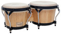 Supremo Series Natural Finish Bongos (7 inch. & 8-1/2 inch.). For Bongos. Tycoon. Tycoon Percussion #STB-BN. Published by Tycoon Percussion.

Constructed of hand-selected, aged Siam Oak wood, these bongos feature black powder-coated Classic Pro hoops and large 5/16″ diameter tuning lugs. They also feature high quality water buffalo skin heads, and the finish is super high-gloss for a distinct look. Ideal for students and percussion enthusiasts! Tuning wrench included.