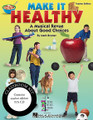 Make It Healthy (Musical Revue About Good Choices). By Mark A. Brymer. For Choral (CLASSRM KIT). Expressive Art (Choral). 72 pages. Published by Hal Leonard.

Are you making healthy choices each day? There's no time like the present! Join the “make it healthy” gang and learn how important and FUN it is to make good choices – exercising, getting enough rest, eating a good breakfast, brushing your teeth. You can do it!

“Make it healthy” in your school and community with this entertaining 20-minute musical program written for young singers and actors in Gr. K-2! Spread the healthy news with six original songs and simple connecting dialog to reinforce the message. Reproducible songsheets and dialog are also included! Add the professionally-produced recordings by Mark Brymer for extra performance pizzazz! Available separately: Teacher Edition (with reproducible singer pages), Performance/Accompaniment CD, Classroom Kit (Teacher and P/A CD). Duration: ca. 20 minutes. Suggested for grades K-2.