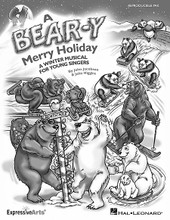 A Bear-y Merry Holiday (A Winter Musical for Young Singers). By John Higgins and John Jacobson. For Choral (REPRO PAK). Expressive Art (Choral). 26 pages. Published by Hal Leonard.

The Polar Bears are throwing a bear-y big holiday celebration at the North Pole and their guests from around the world are starting to arrive – black bears and brown bears, rapping grizzlies, pirouetting dancing bears, teddy bears, Kodiaks from nearby Alaska, and more! But what is taking the Pandas so long? The wait is becoming un-bear-able! Join in the festive panda-monium when the bear-y small Pandas finally arrive in true vaudeville style and the party begins!

From the popular writing team of John Jacobson and John Higgins comes this clever and easy-to-prepare 20-minute holiday musical for primary grades that will delight audiences of all ages. Five original songs, rhyming dialog, choreography and staging tips are included in the Teacher Edition, and vocal parts and dialog are available in the handy Reproducible Pak. Check out the Classroom Kit for a real budget-saver! Available separately: Teacher Edition, Reproducible Pak, Preview CD (with vocals), Preview Pak (1 Preview CD and sample pages), Performance/Accompaniment CD, Classroom Kit (Teacher Edition, Reproducible Pak, P/A CD). Duration: ca. 20 minutes. Suggested for grades K-3.