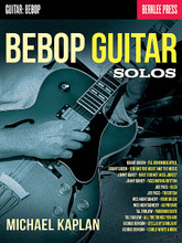 Bebop Guitar Solos for Guitar. Berklee Guide. Softcover. 80 pages. Published by Berklee Press.

Learn twelve classic bebop guitar solos from six of the greatest bebop artists. Each solo includes a technical introduction with analytical insights and references to its classic recording. The transcribed solos include: All the Things You Are (Tal Farlow) • Four on Six (Wes Montgomery) • Have You Met Miss Jones? (Jimmy Raney) • I'll Remember April (Grant Green) • Oleo (Joe Pass) • Stella by Starlight (George Benson) • and more.